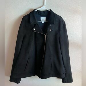 Suede Motorcycle Style Jacket